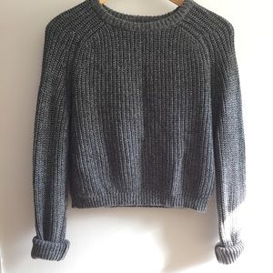 American Apparel cropped fisherman sweater